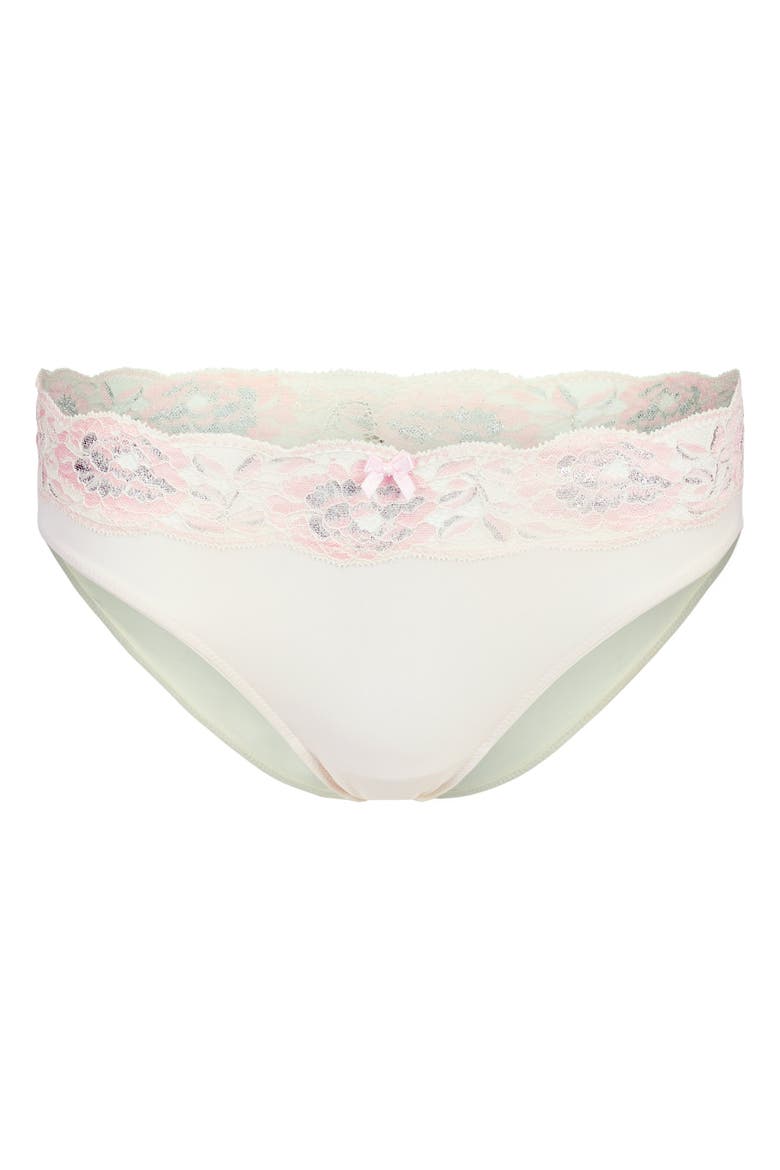 Mavis Bikini Panties, Alternate, color, Floral white