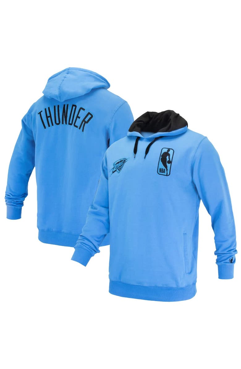 FISLL Unisex FISLL Blue Oklahoma City Thunder Logoman Shadow Collection Pullover Hoodie, Alternate, color, Blue
