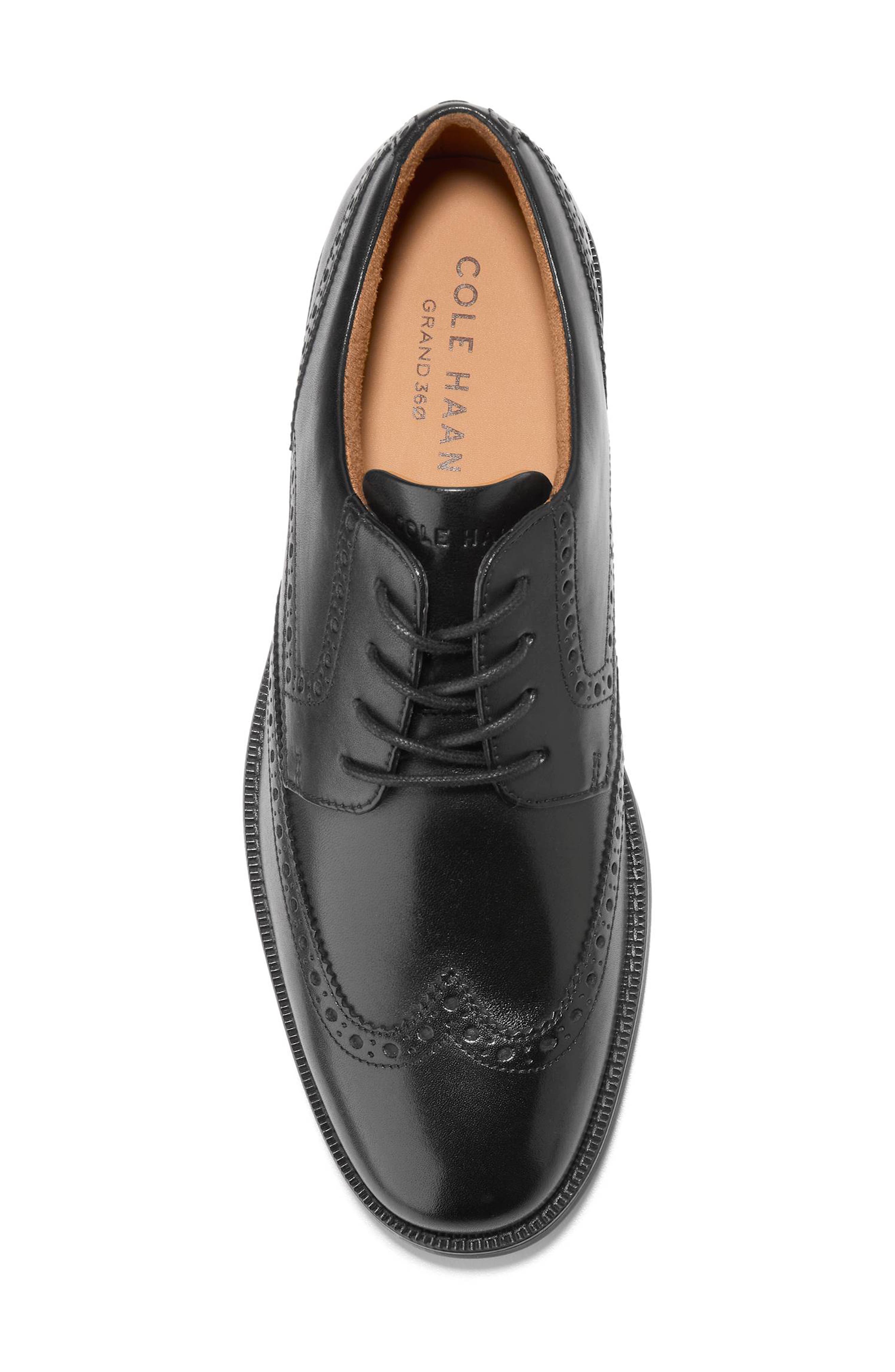 Bedford Wingtip Oxford, Alternate, color, BLACK