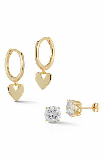 Set of 2 14K Gold Plated Silver Earrings