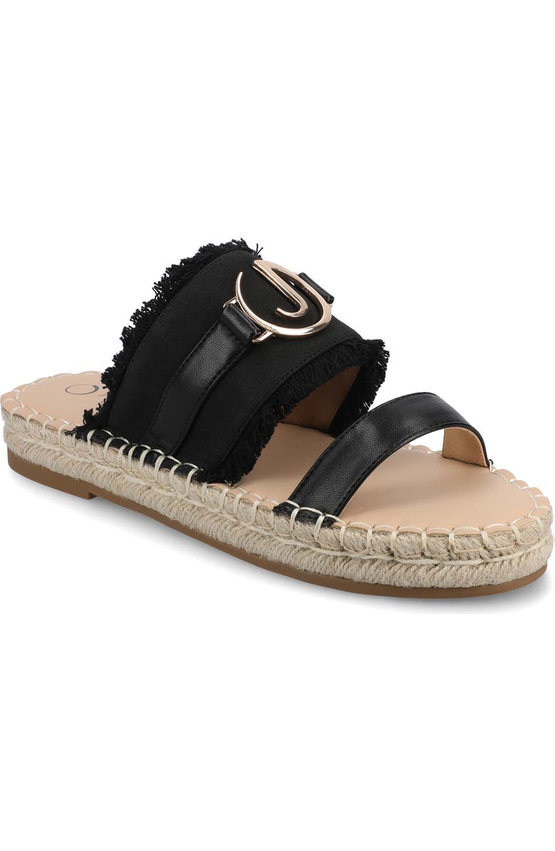 Journee Collection Keelee Espadrille Slide Sandal, Main, color,