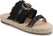 Journee Collection Keelee Espadrille Slide Sandal