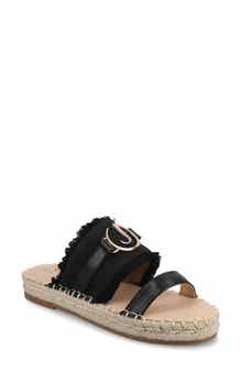 Journee Collection Keelee Espadrille Slide Sandal