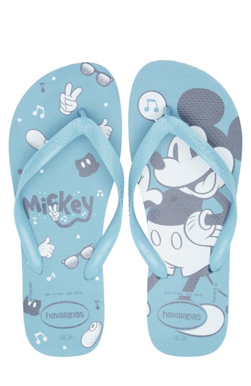 Havaianas X Disney Tranquility Flip Flop In Tranquility Blue