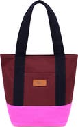 New Amsterdam Leatherworks Kylee Medium Colorblocked Tote