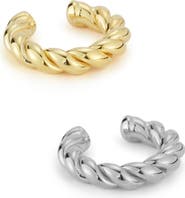 GLAZE JEWELRY Set of 2 Twist Ear Cuffs