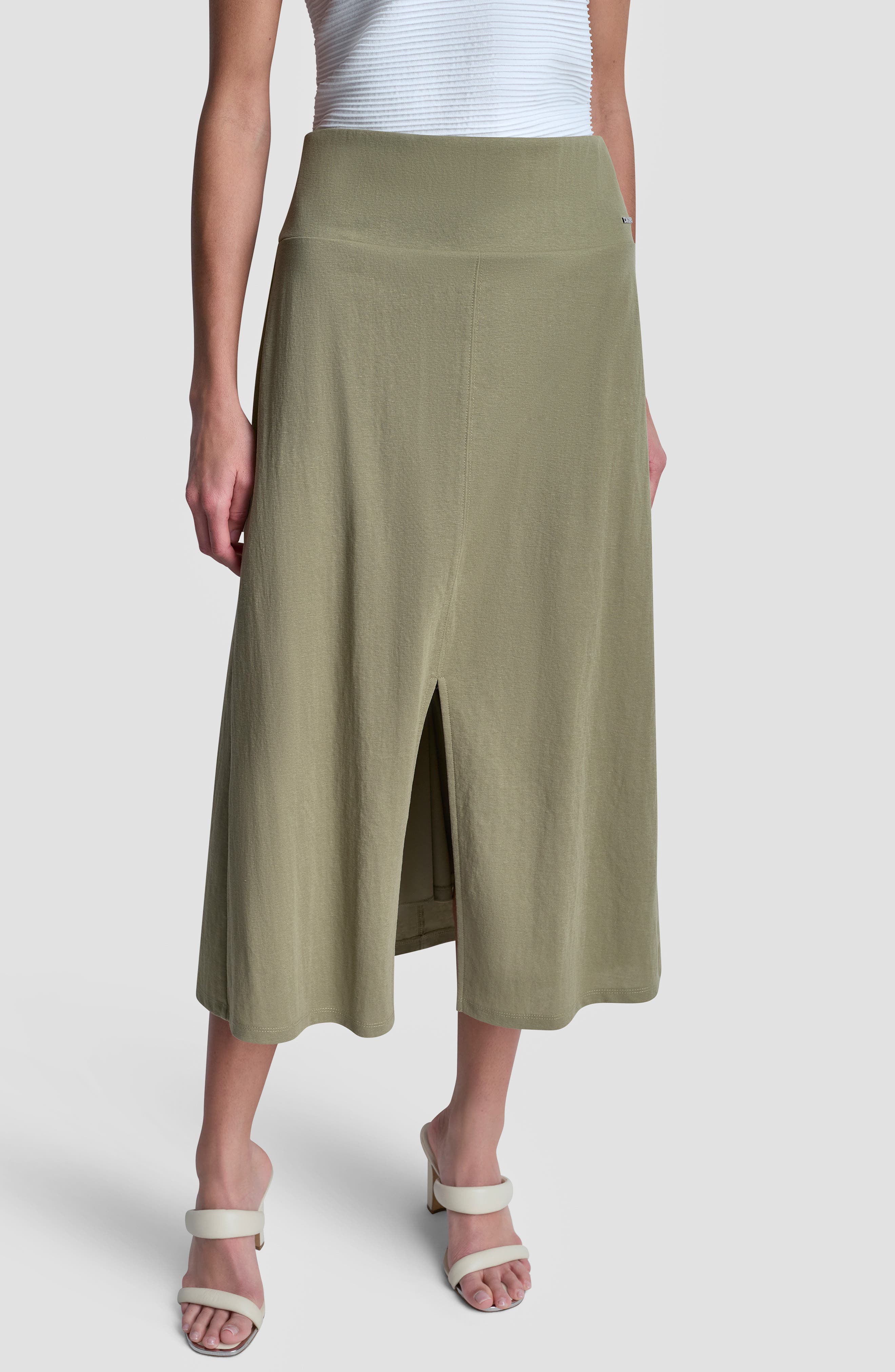 Arid A-Line Knit Midi Skirt - image 5
