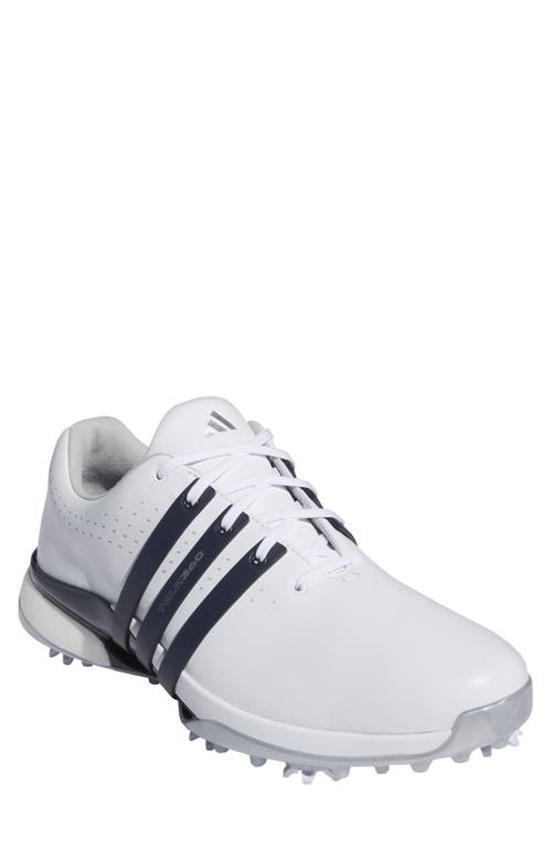 adidas Golf Tour360 24 Boost™ Golf Shoe in White/Collegiate Navy/Silver  product