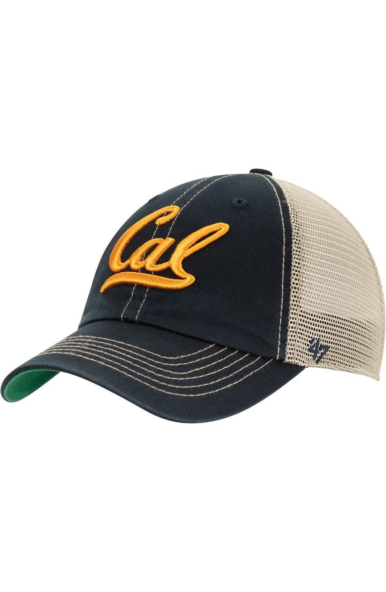 '47 Men's '47 Navy Cal Bears Trawler Trucker Adjustable Snapback Hat, Main, color, 