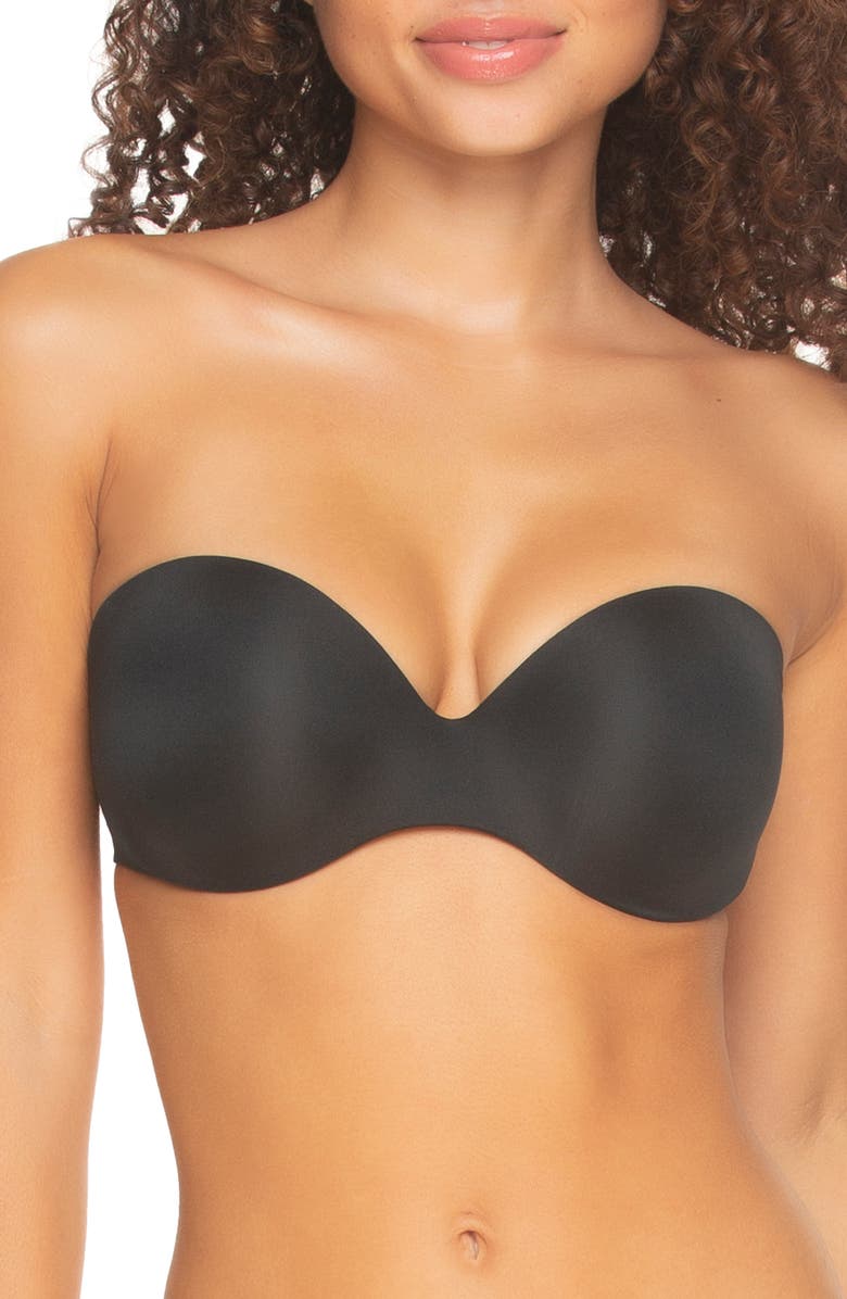Felina Body Luxe Convertible Strapless Underwire Contour Bra, Main, color, Black