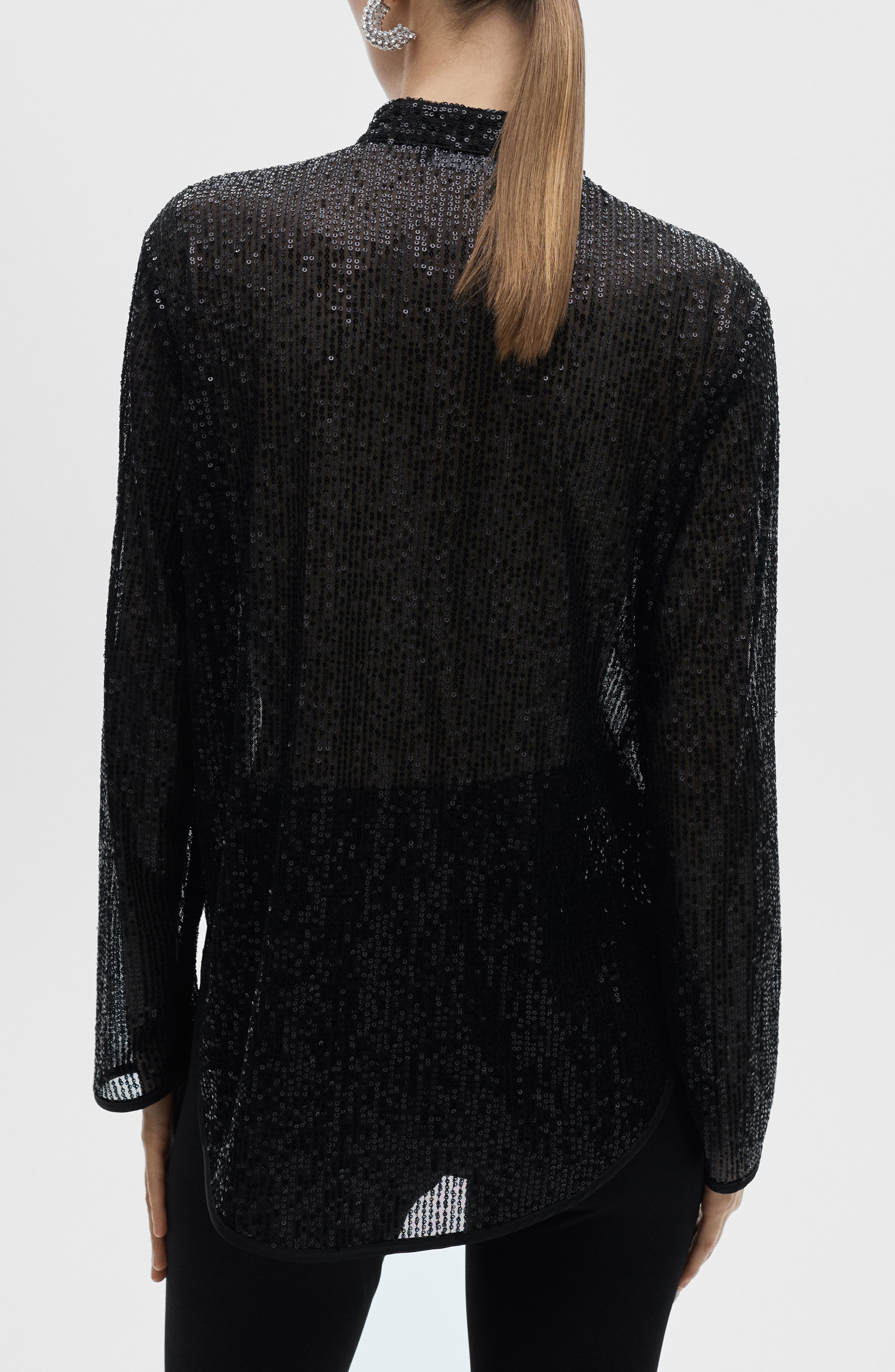 Xurano Sequin Button-Up Shirt - image 2