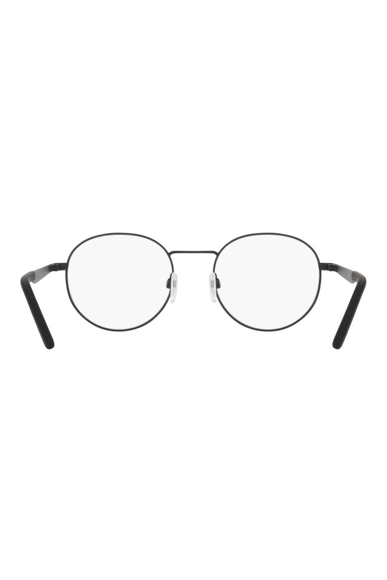Traveler Drift 51mm Round Blue Light Blocking Reading Glasses, Alternate, color, MATTE BLACK / BLUE LIGHT