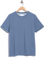 DENIM AND FLOWER Geo Textured Tipped T-Shirt