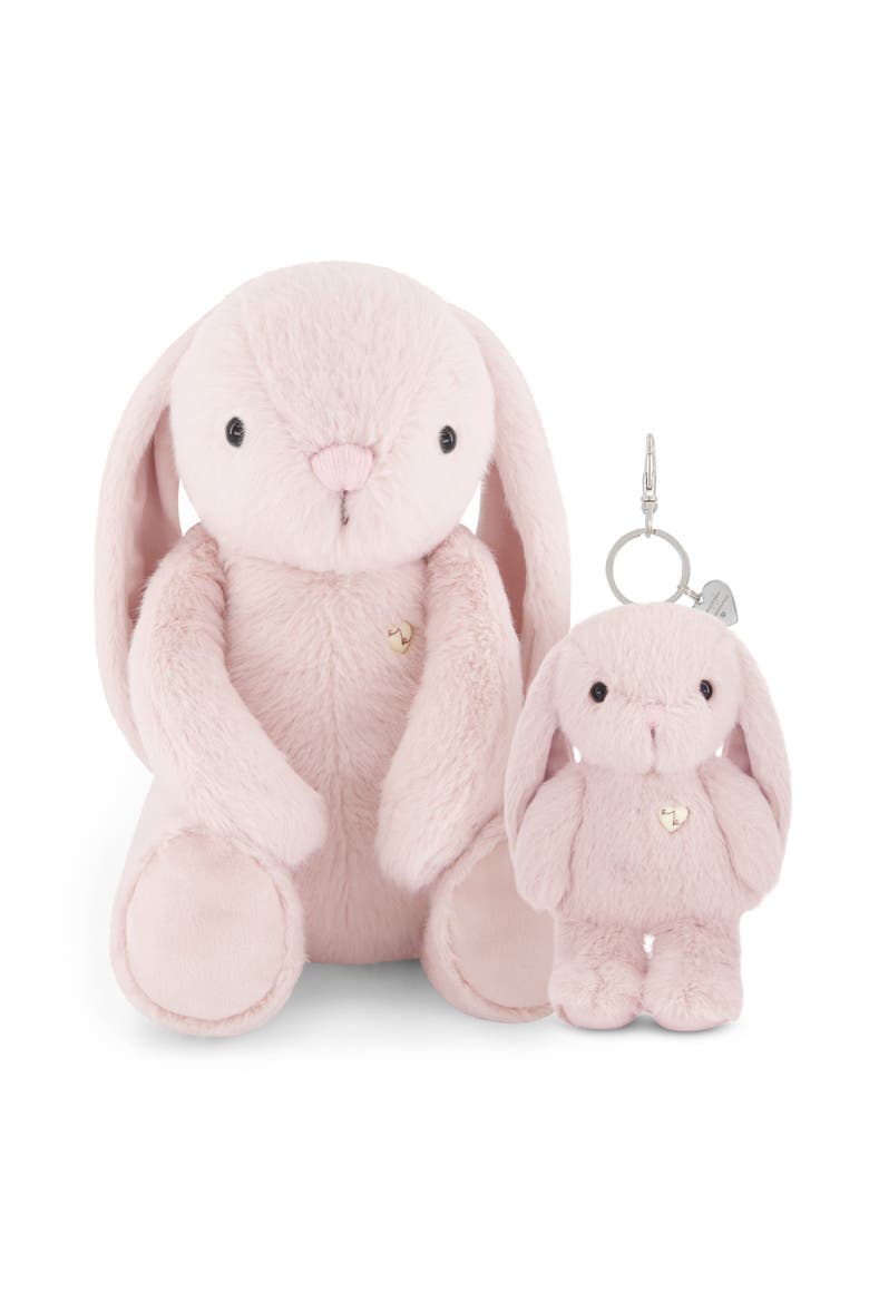 Penelope the Bunny 12" Plush & 6" Keychain Set, Main, color, Blossom