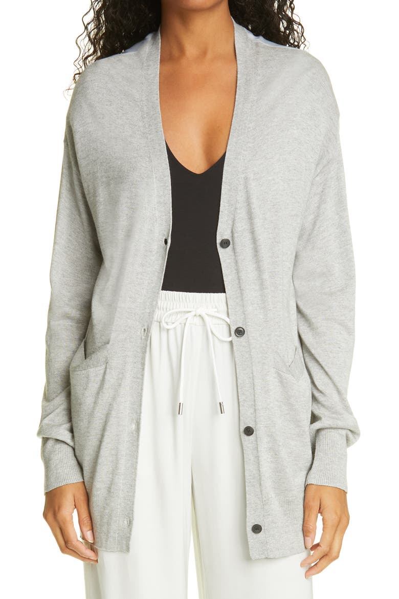 Silk & Cashmere Cardigan, Main, color, VAPOR