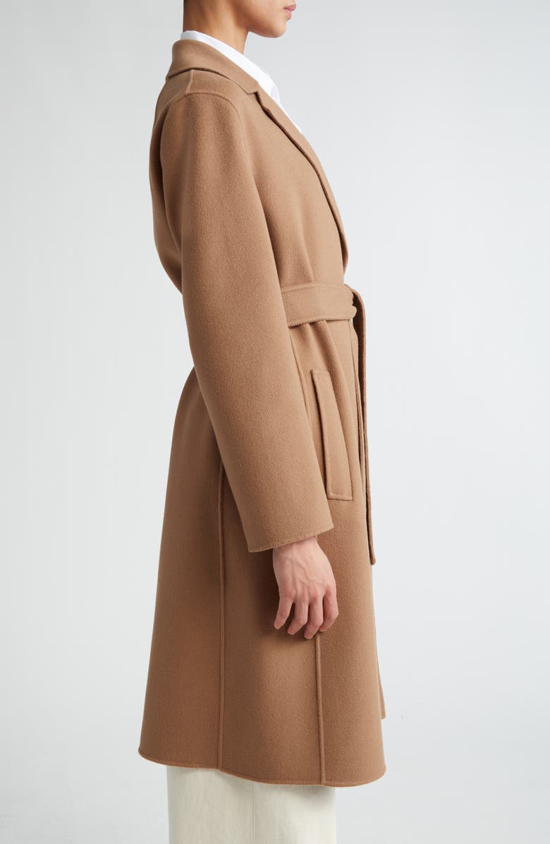 Max Mara Pauline Belted Double Face Virgin Wool Wrap Coat, Alternate, color,