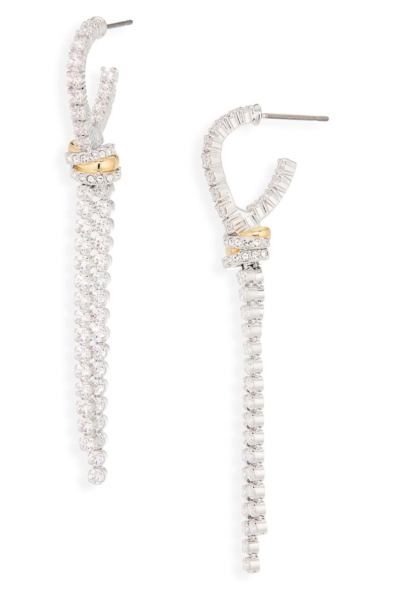 Hyperbola Drop Earrings, Main, color, WHI/ MIX