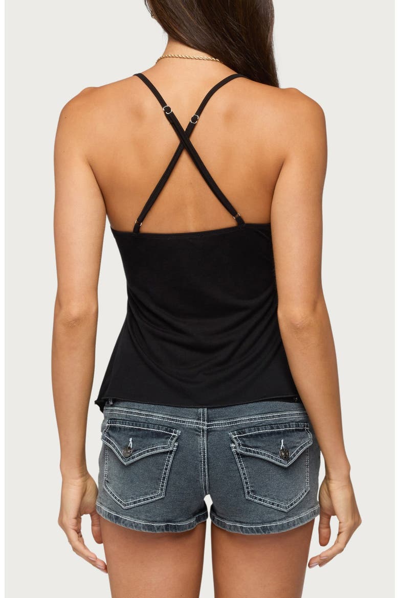 Kirstine Beaded Patch Tank Top, Alternate, color, BLACK