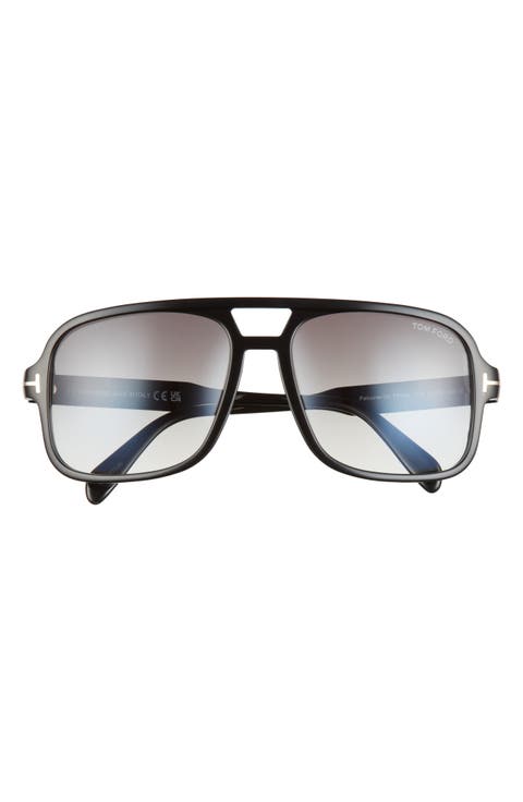 Falconer 60mm Gradient Navigator Sunglasses