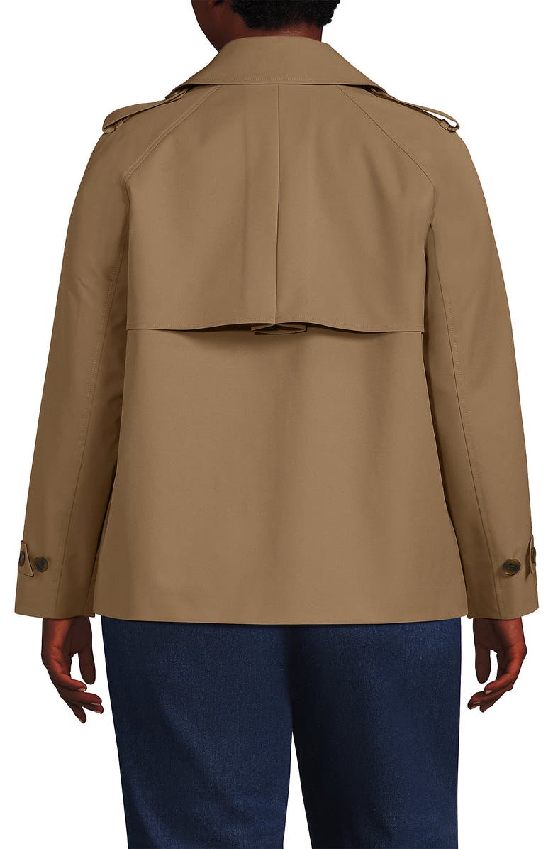 Lands' End Trench Rain Jacket, Alternate, color, Dark Jute Brown