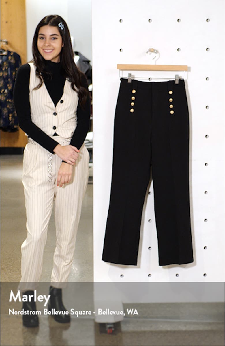 Semi Flare Button Pants, sales video thumbnail