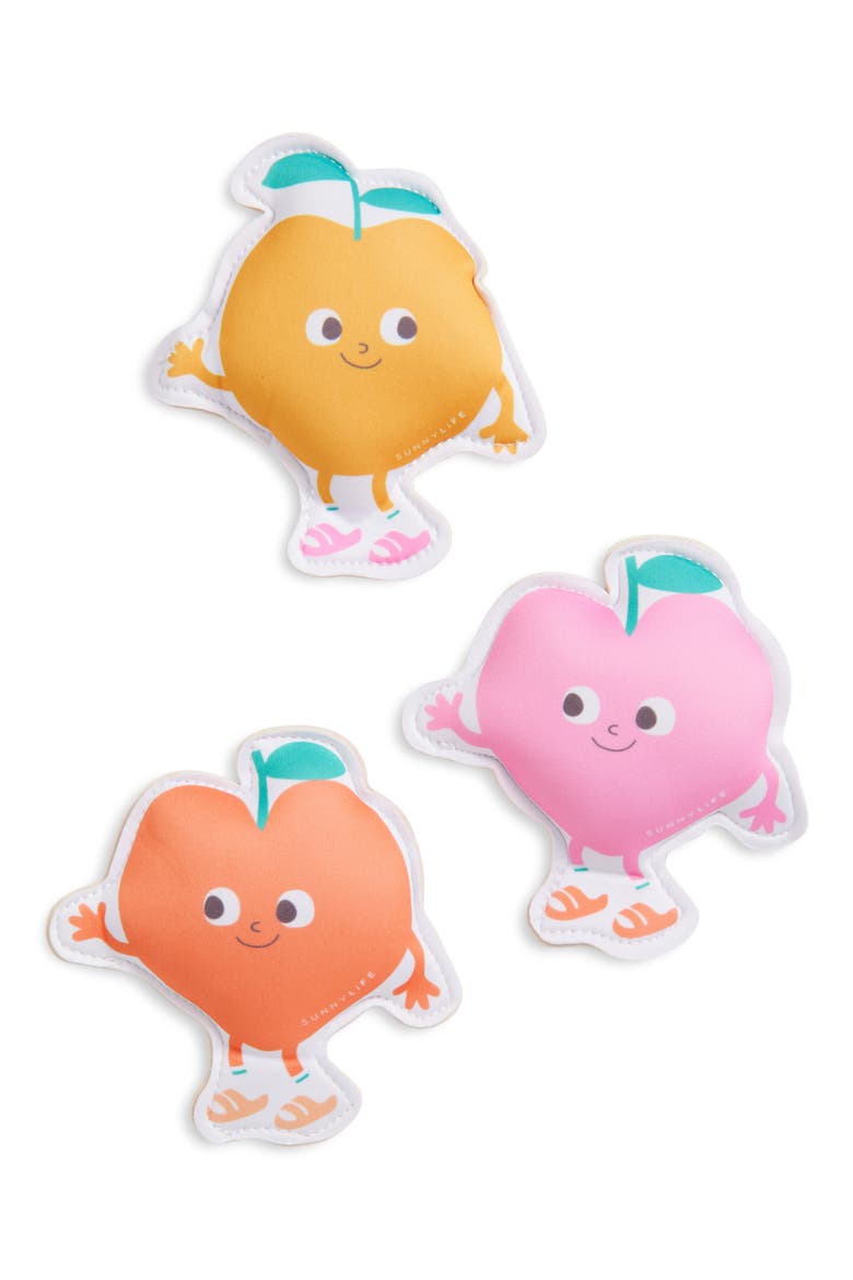 Dive Buddies 3-Pack Poppy the Peach Diving Toys, Main, color, MULTI