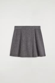 COS Merino Wool Mini Wrap Skirt