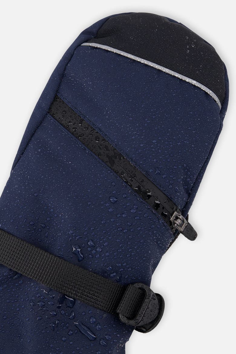 Teknik Reinforced Fingertips Zip Pocket Winter Mittens, Alternate, color, Navy Blue