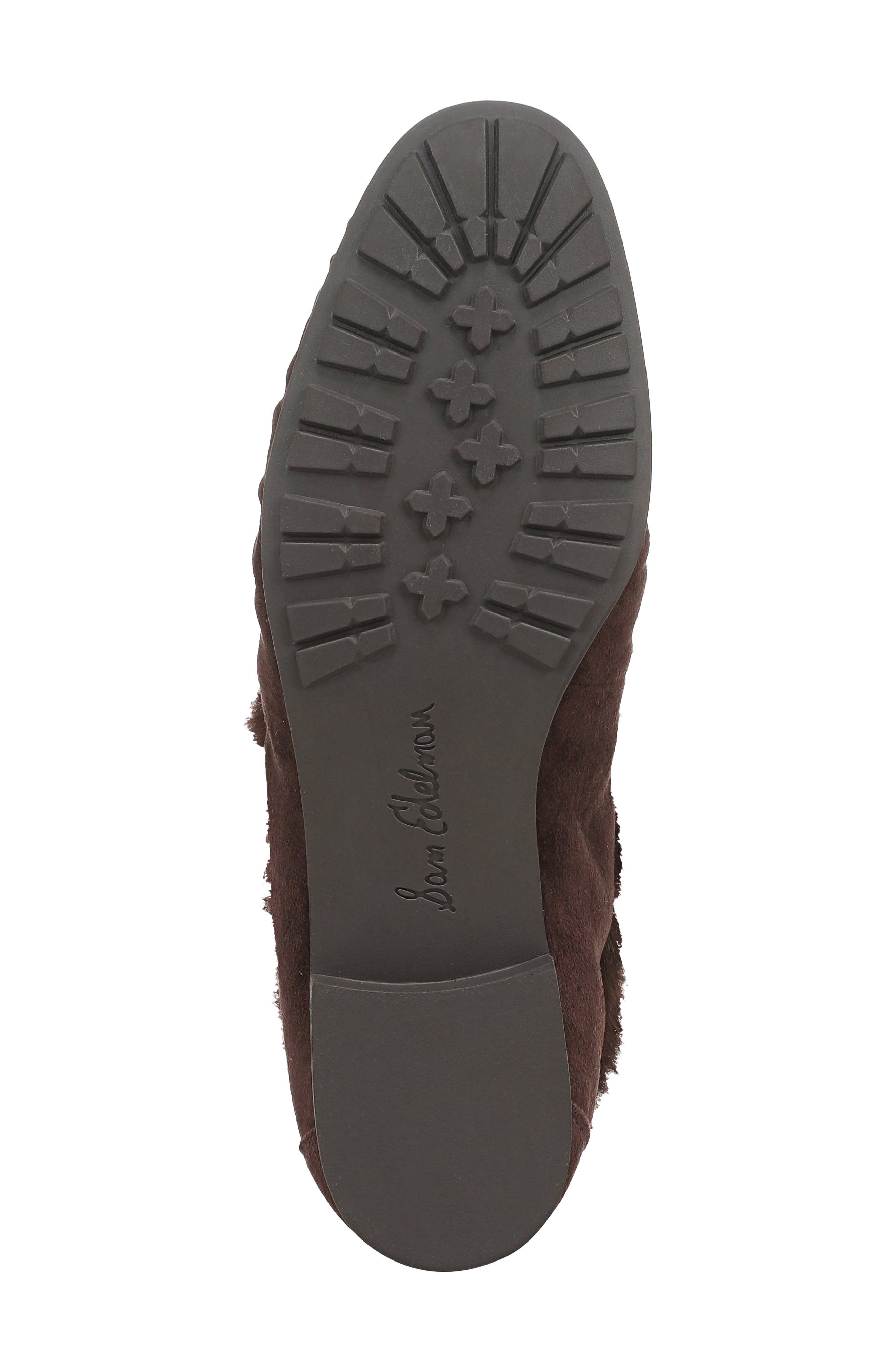 Lana Tassel Suede Loafer, Alternate, color, CAFE NOIR
