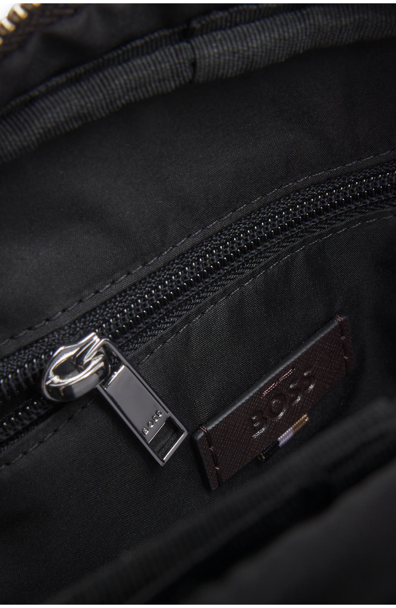 HUGO Zair Bonded Leather North/South Crossbody Bag, Alternate, color, 