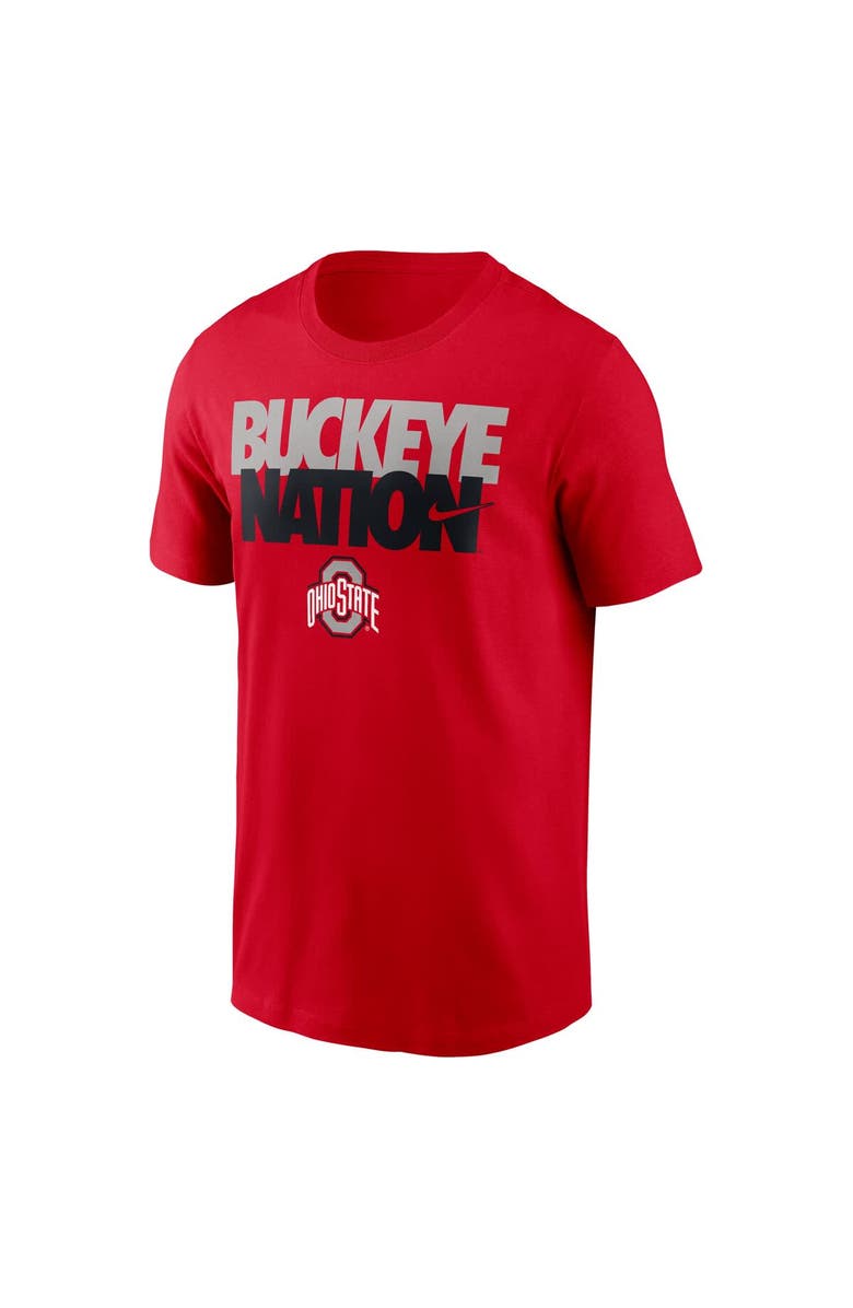 Nike Men's Nike Scarlet Ohio State Buckeyes Campus Local Madness T-Shirt, Alternate, color, Scarlet