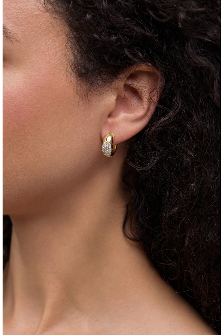 Kiera Chunky Hoop Earrings, Alternate, color, 18K YELLOW GOLD