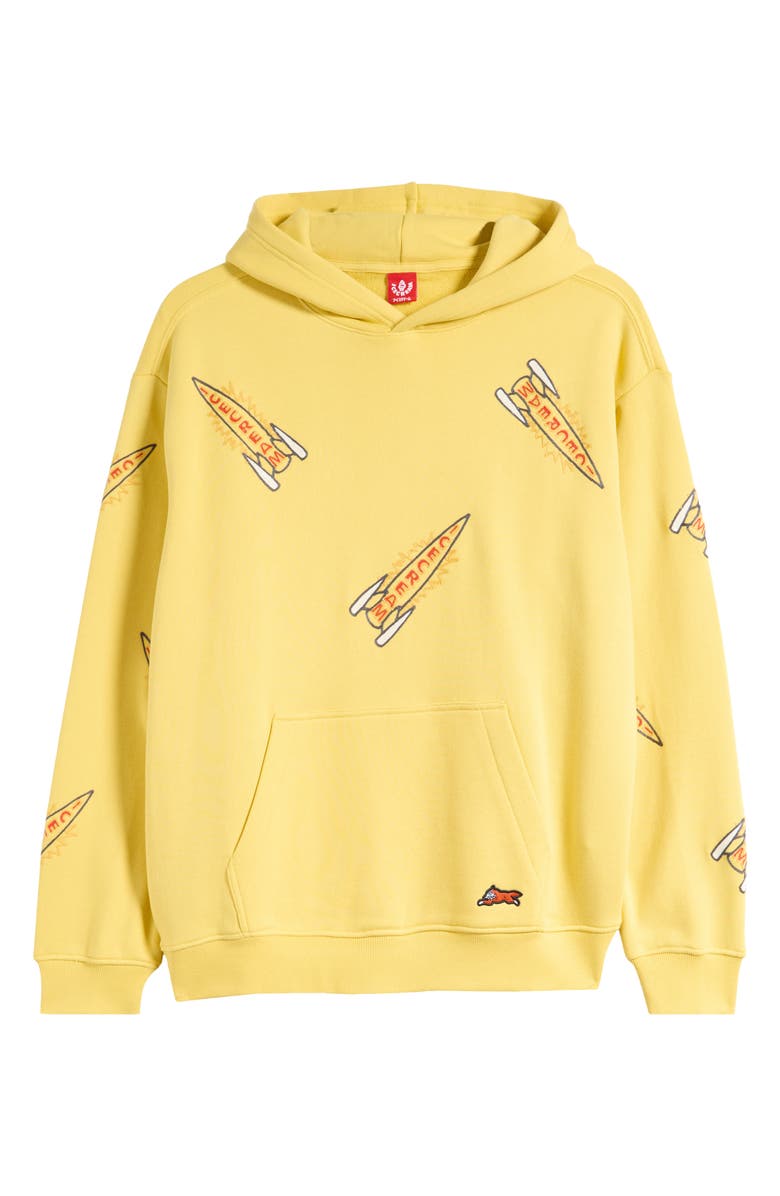 ICECREAM Rockets Embroidered Hoodie, Alternate, color, Cream Gold