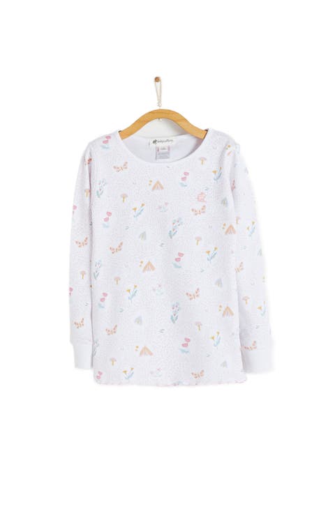 Premium Peruvian Pima Cotton Delphine Snug Fit Long Pajama Set for Toddler