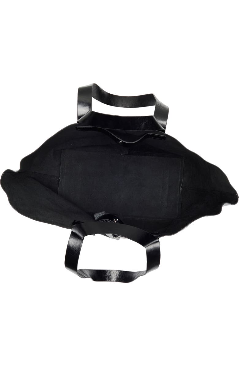 AllSaints Jacqueline Leather Tote, Alternate, color, Black