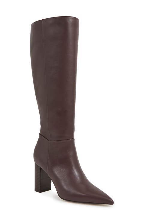 Bianca Pointed Toe Knee High Boot (Women)