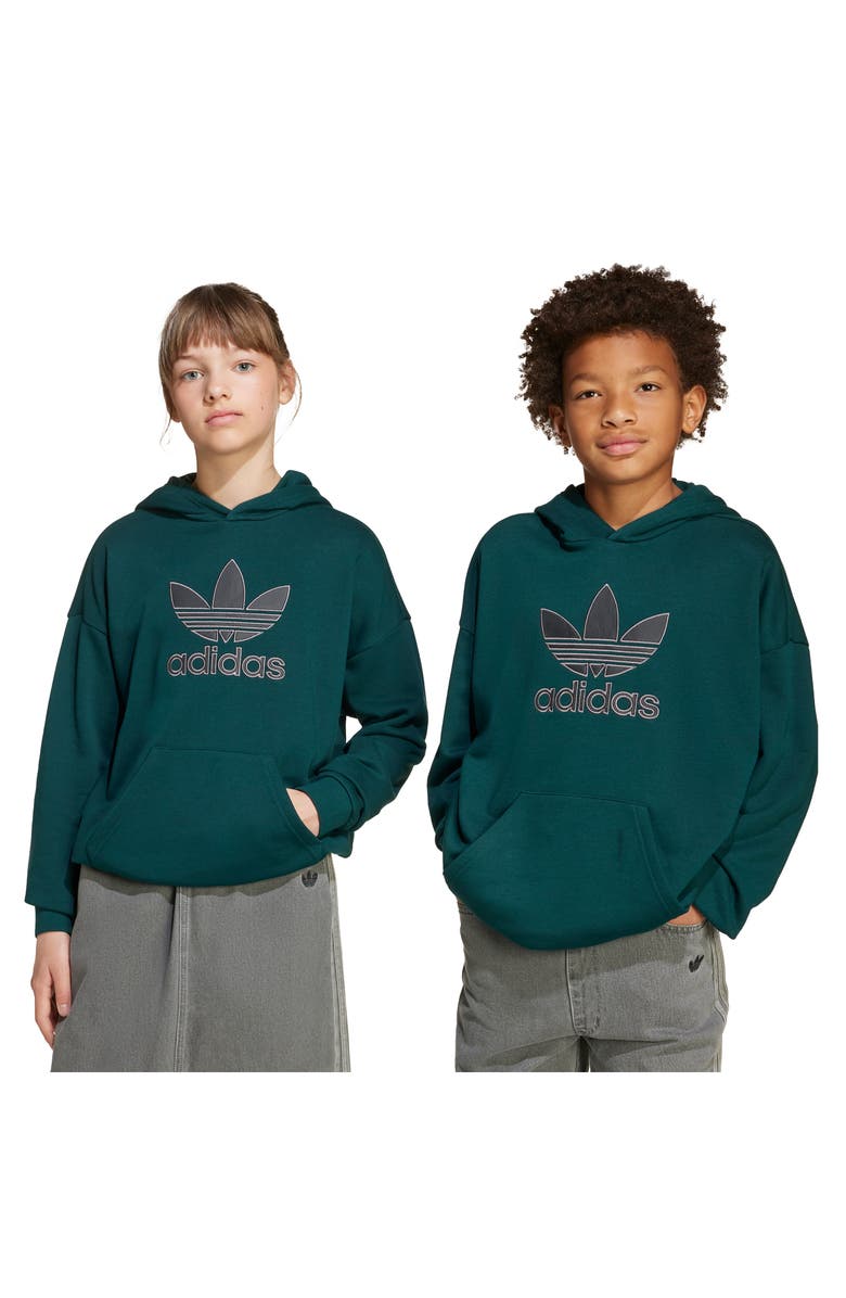 adidas Kids' Trefoil Cotton Joggers, Alternate, color, Aurora Ivy