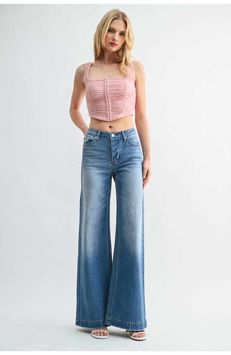 Jemina Denim The Mid-Wide, Main, color, Medium Wash