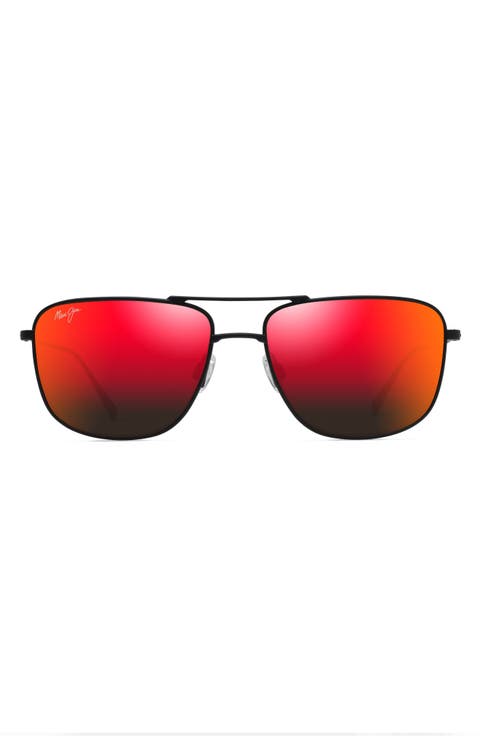 Mikioi 54mm PolarizedPlus2® Aviator Sunglasses