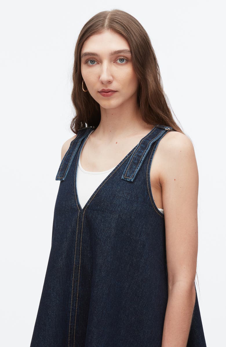 3.1 Phillip Lim Sleeveless Trapeze Minidress, Alternate, color, Dark Indigo