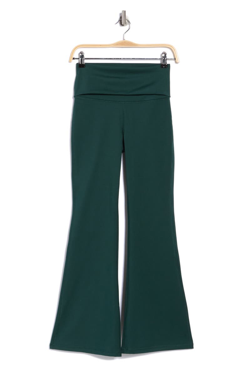 Lux Florence Foldover 7/8 Flare Leggings, Main, color, PINE GROVE