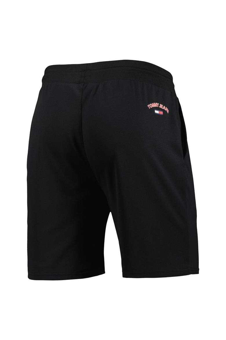 Men's Tommy Jeans Black Toronto Raptors Mike Mesh Basketball Shorts, Alternate, color, Black