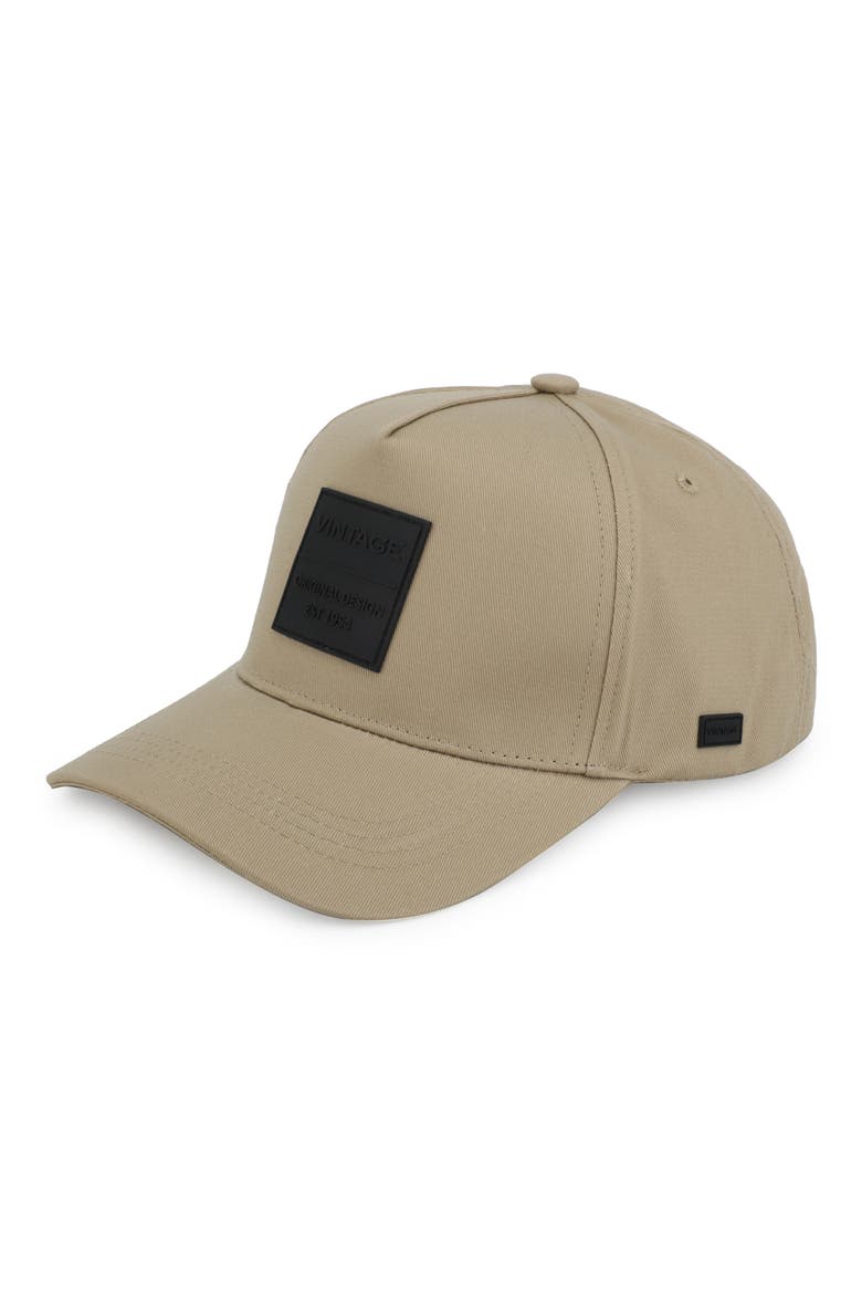 Silicone Patch Baseball Cap, Alternate, color, KHAKI/ BLACK