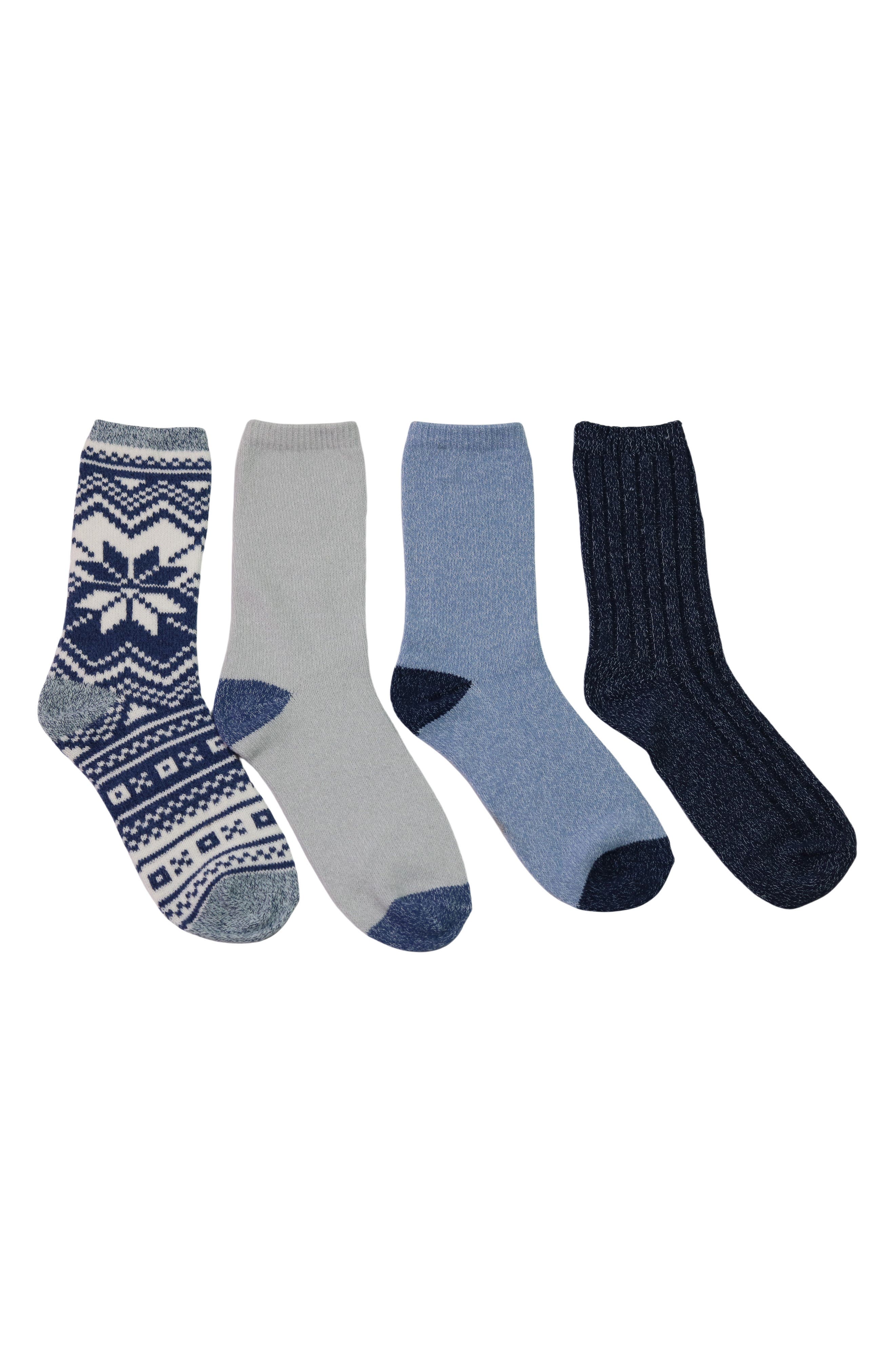 CUDDL DUDS 4-Pack Boot Crew Socks