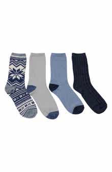 CUDDL DUDS 4-Pack Boot Crew Socks