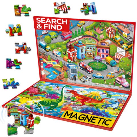 100 PCS Magnetic Kids Jigsaw Puzzle Book