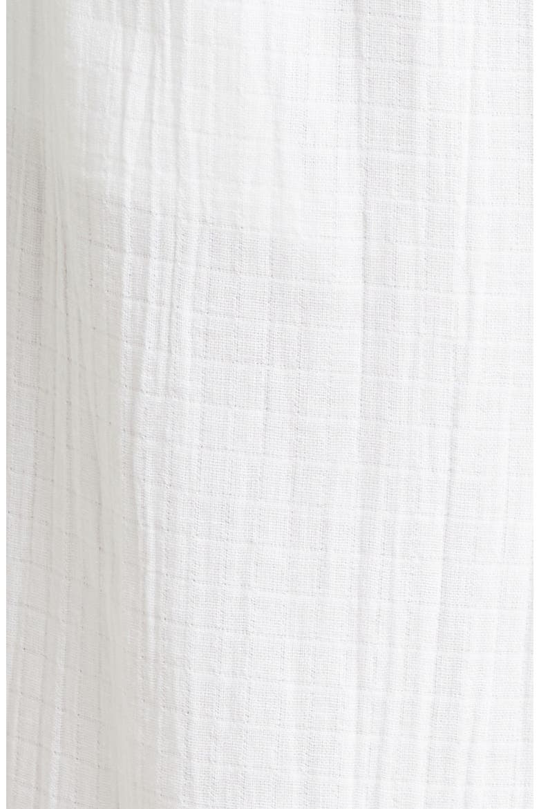 Sunset Beach High Waist Cotton Gauze Cover-Up Pants, Alternate, color, WHITE