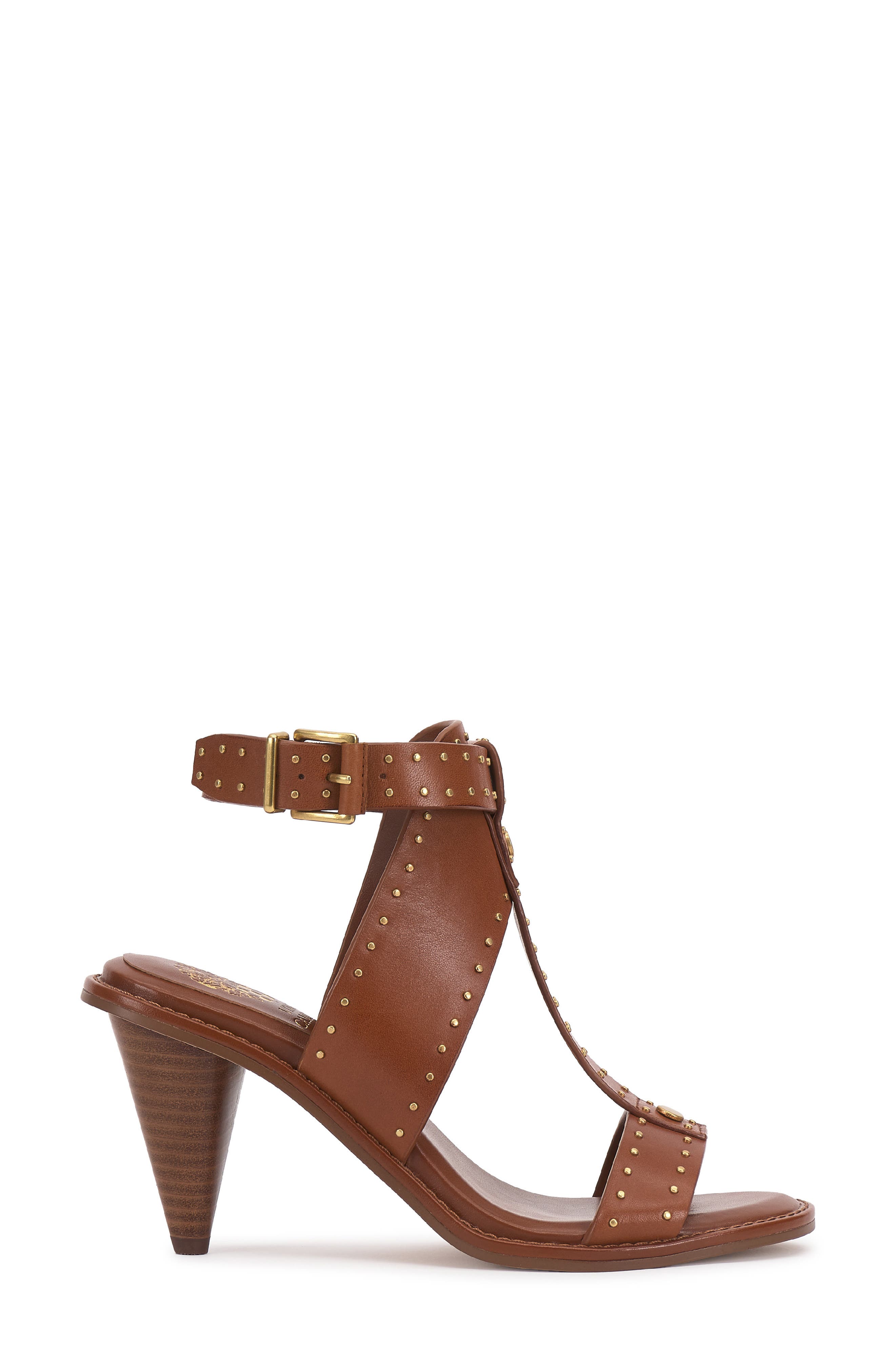 Vince Camuto Faunie T-Strap Sandal, Alternate, color, Whiskey