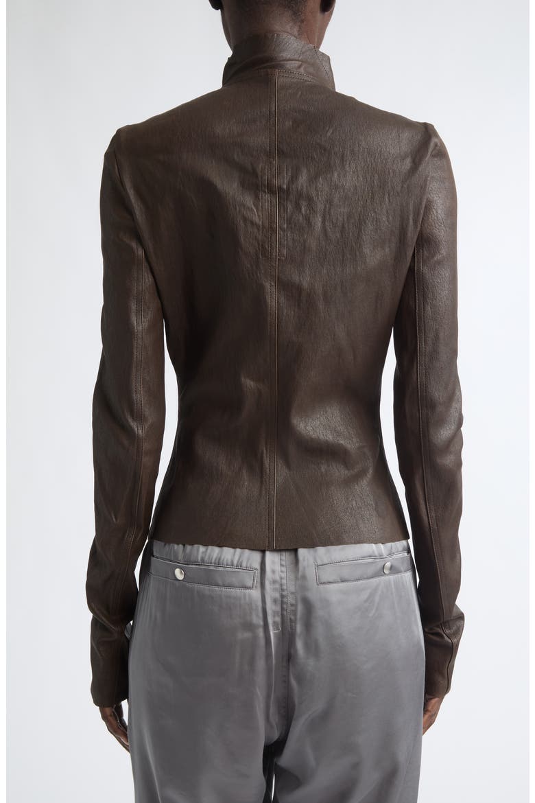Gary Leather Moto Jacket, Alternate, color, GREASE