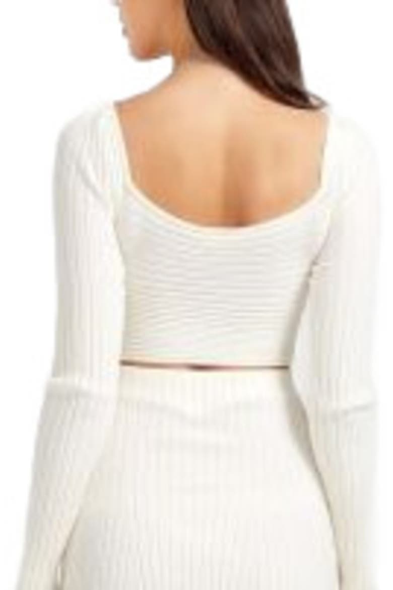 Forget Me Not Knit Crop, Alternate, color, Cream